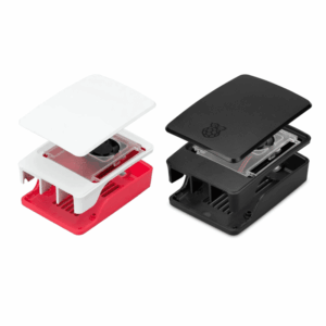 Raspberry Pi Case for Pi 5 - Red/White or Black
