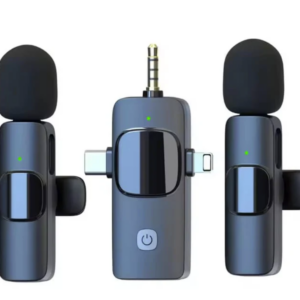 3 in 1 Wireless Mini Microphone Lavalier 2.4GHz USB Type C AUX  IOS