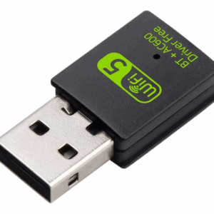 600Mbps Dual Band WiFi + Bluetooth Adapter for PC/Laptop- (CD Free Version, WiFi Hotspot Supported, 2.4GHz + 5GHz) dongle